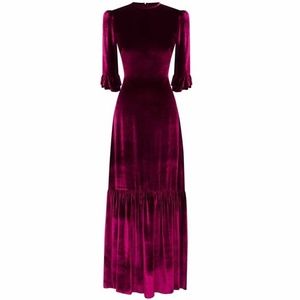 The Vampire's Wife  Ruby Velvet Festival Dress